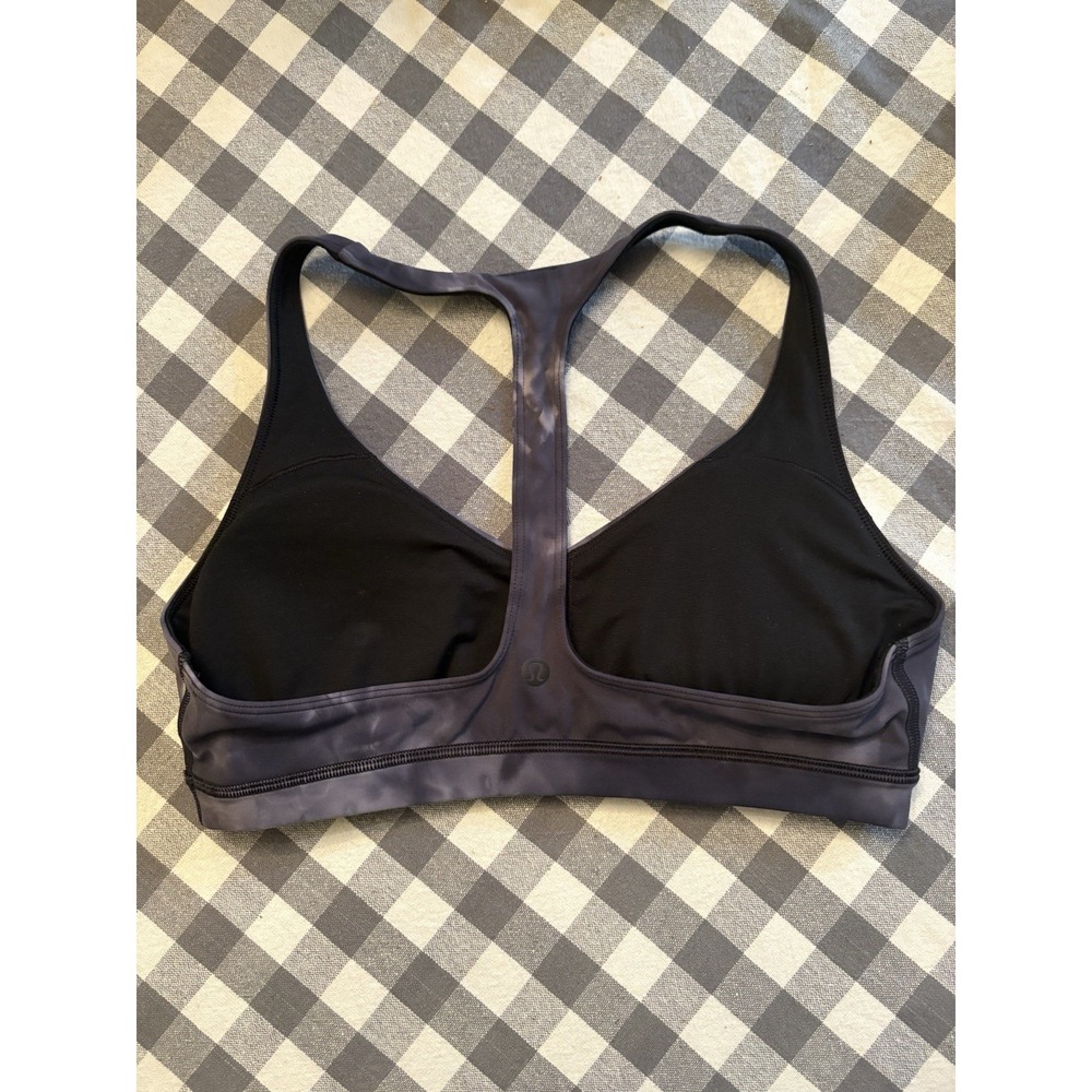 Lululemon Sports Bra - Purple/Black - Small/XS (13 inch band, has pads) - Picture 2 of 3